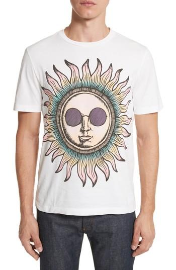 Men's Paul Smith Psychedelic Sun Graphic T-shirt - White
