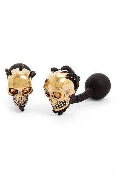 Men's Alexander Mcqueen Skull & Claw Cuff Link
