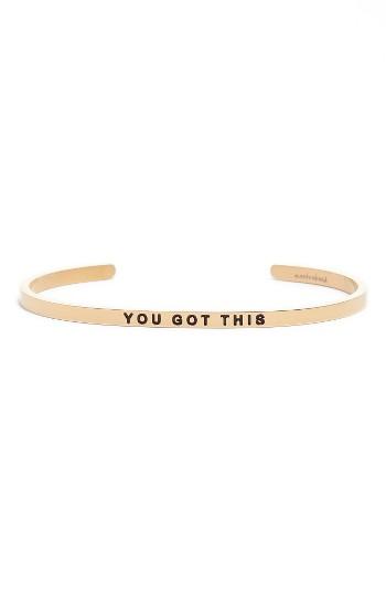 Women's Mantraband You Got This Engraved Cuff