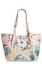 Tommy Bahama St. Lucia Printed Leather Tote - Black