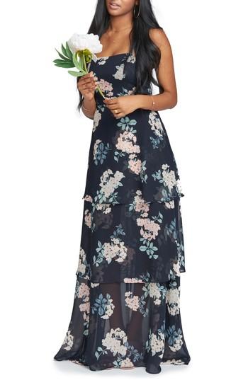 Women's Show Me Your Mumu Calypso Strappy Tiered Maxi Dress, Size - Black