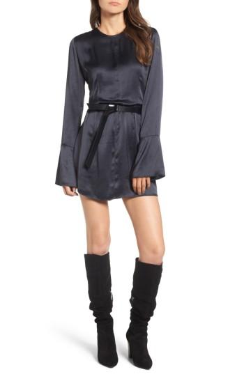 Women's Treasure & Bond X Something Navy Bell Sleeve Minidress
