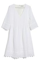 Women's Madewell Eyelet Lattice Dress - White