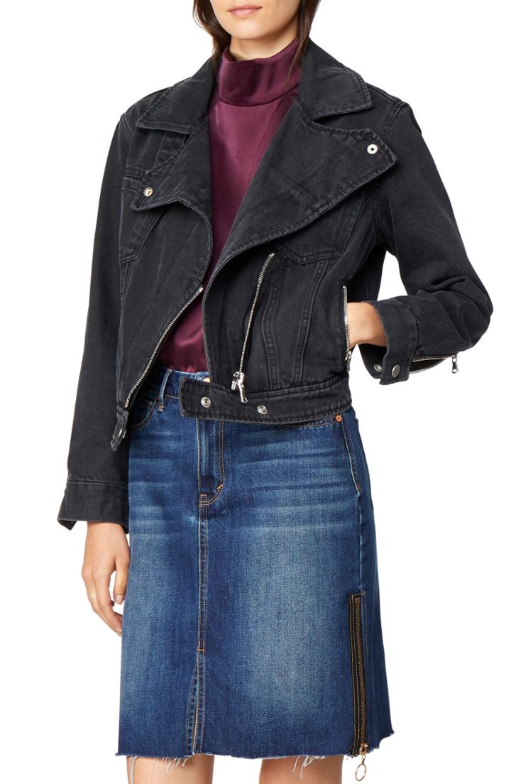 Women's Habitual Gianna Moto Denim Jacket