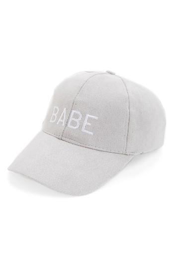 Women's Nyc Underground Babe Ball Cap - Grey