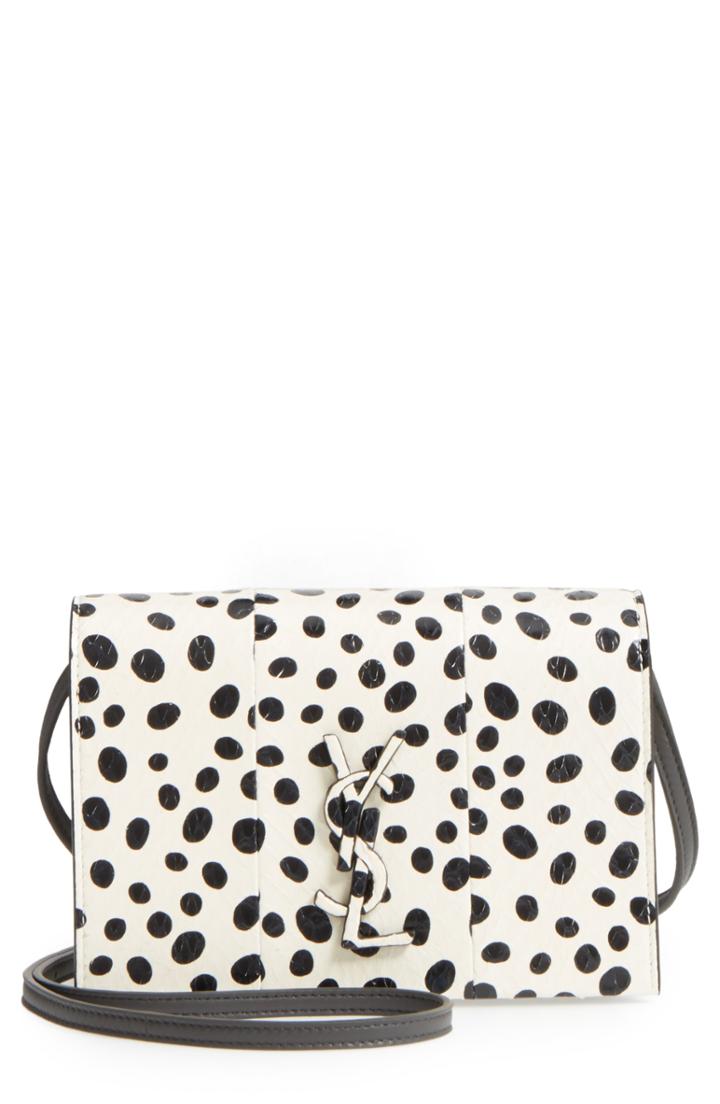 Saint Laurent Toy Kate Painted Genuine Snakeskin Shoulder Bag -