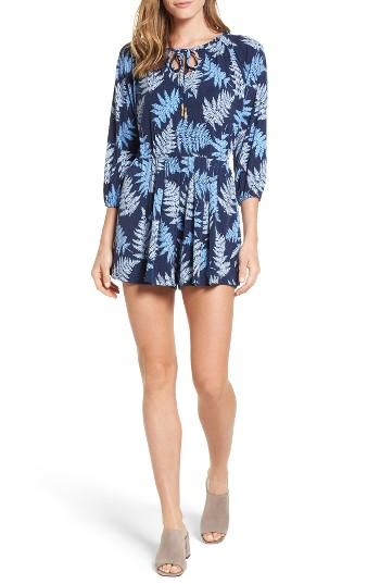 Women's Michael Michael Kors Emerson Print Smocked Romper
