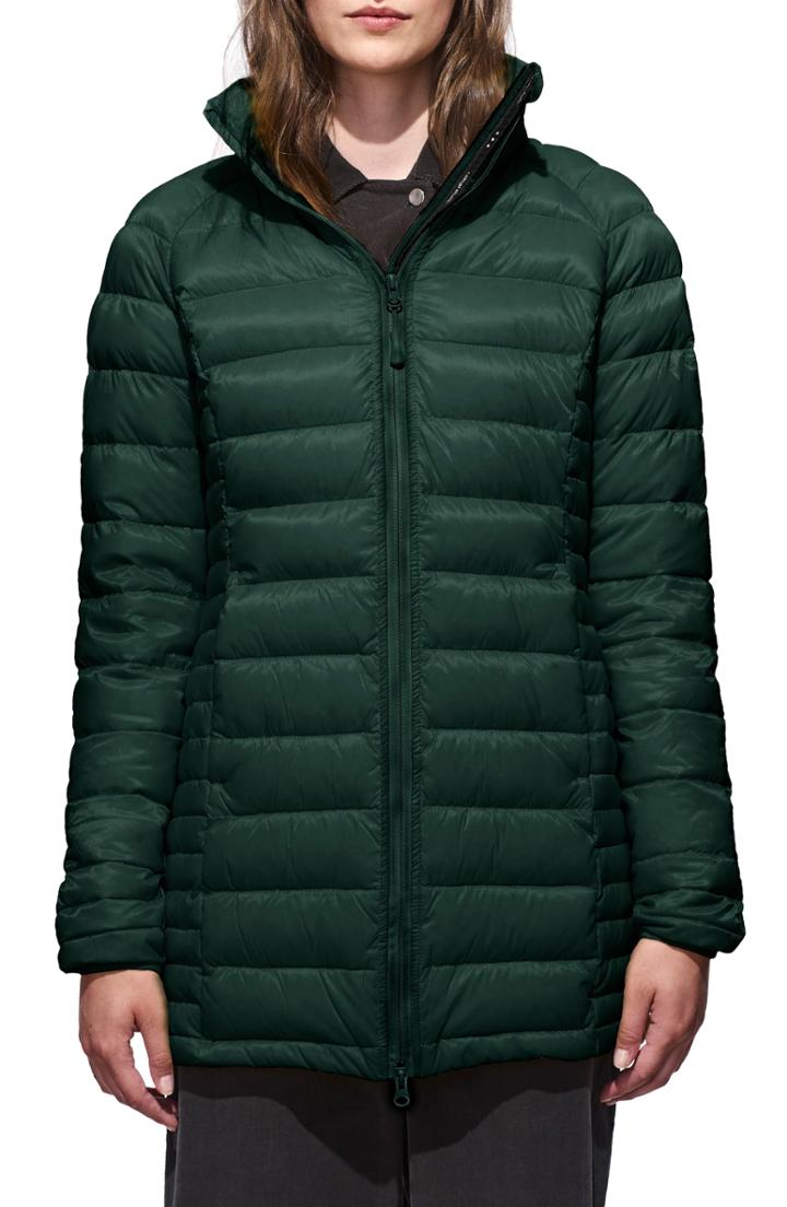 Women's Canada Goose 'brookvale' Hooded Quilted Down Coat (2-4) - Green