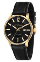 Men's James Mccabe New Belfast Slim Leather Strap Watch, 44mm