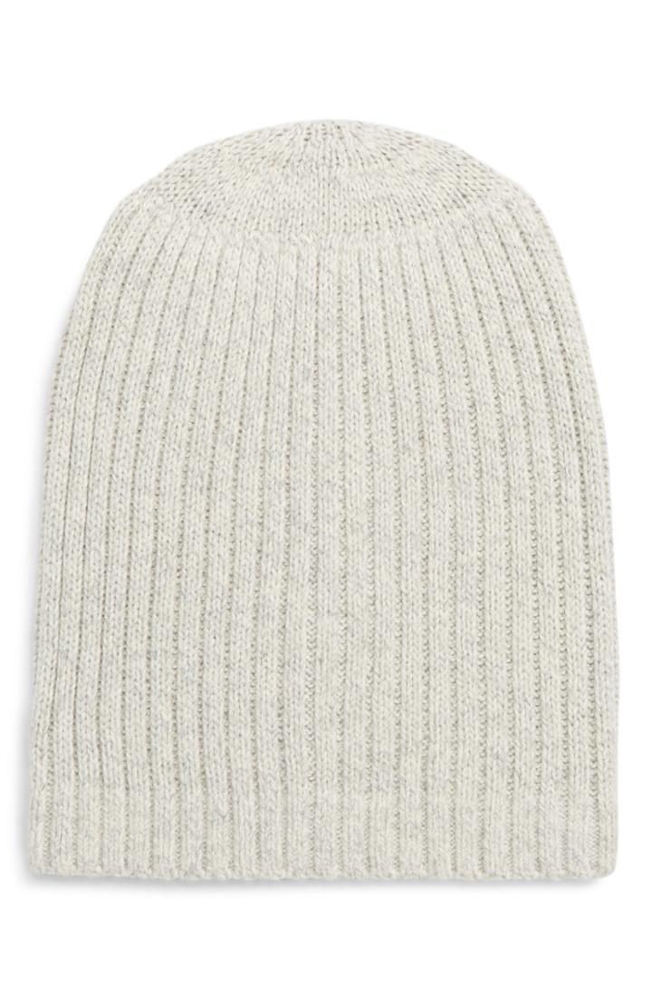 Women's Madewell Perfect Textured Rib Beanie - Grey