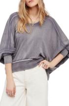 Women's Free People Back It Up Pullover - Grey