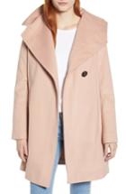 Women's Sam Edelman Shawl Collar Hooded Coat - Pink