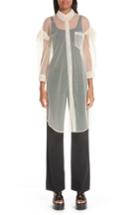 Women's Simone Rocha Ruffled Tulle Shirtdress Us / 8 Uk - White