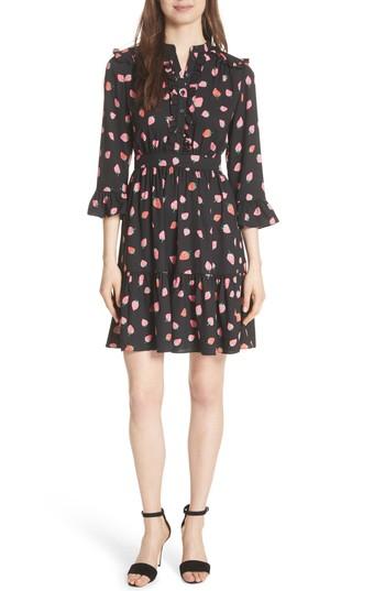 Women's Kate Spade New York Tossed Berry Shirtdress - Black