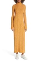 Women's Elizabeth And James Clementine Ribbed Space Dye Wool Dress - Yellow