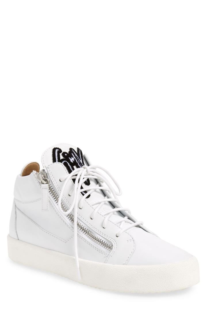 Men's Guiseppe Zanotti Varsity G Sneaker Us / 41eu - White