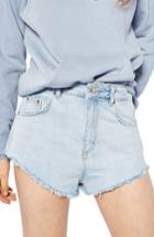 Women's Topshop Kiri Cutoff Denim Shorts Us (fits Like 2-4) - Blue