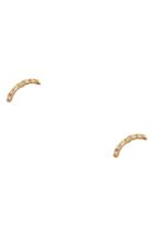 Women's Wwake Micropave Curved Diamond Earrings