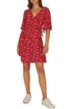 Women's Sanctuary Girl On Fire Faux Wrap Dress - Red