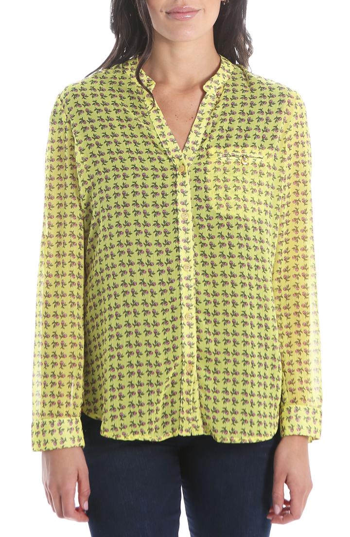 Women's Topshop Pleat Shoulder Blouse Us (fits Like 16-18) - Pink