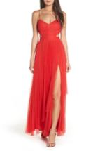 Women's Fame And Partners Dakota Cutout A-line Gown - Red