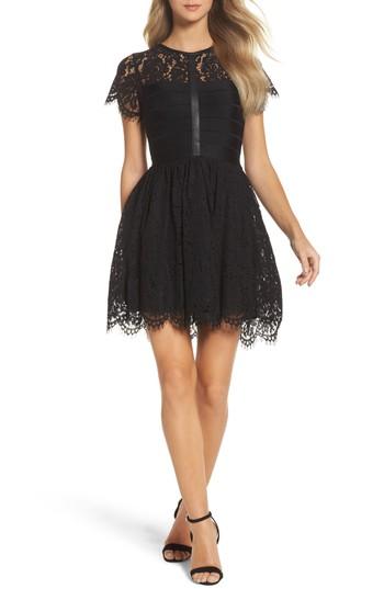 Women's French Connection Shana Spotlight Lace Dress - Black