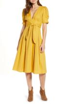 Women's Moon River Tie Waist Dress - Yellow