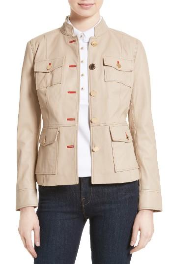 Women's Tory Burch Krista Leather Jacket