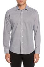 Men's Vince Camuto Trim Fit Geo Print Sport Shirt - Black
