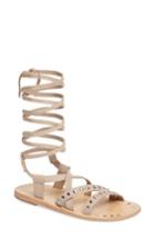 Women's Charles By Charles David Steeler Ankle Wrap Sandal .5 M - Beige