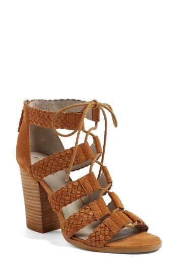 Women's Hinge Desi Block Heel Sandal M - Brown