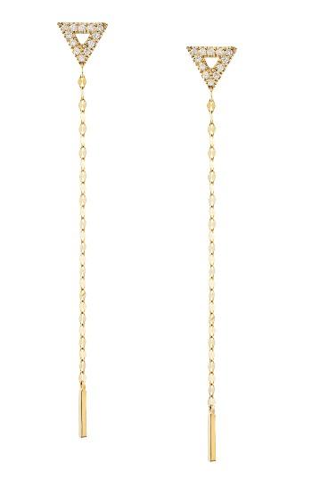 Women's Lana Jewelry Flawless Diamond Triangle Duster Earrings