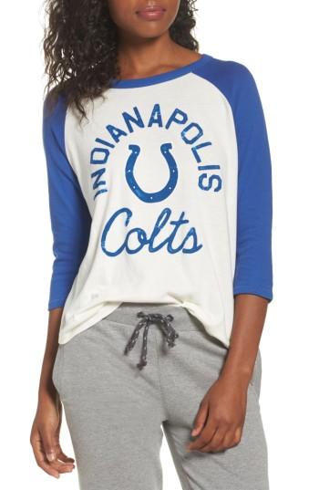 Women's Junk Food Nfl Indianapolis Colts Raglan Tee - White