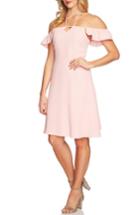 Women's Cece Flutter Sleeve Halter Neck Dress - Pink