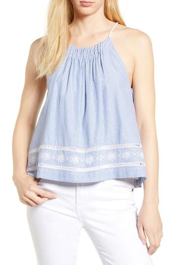 Women's Vineyard Vines Sandbar Stripe Sleeveless Top - Blue