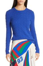 Women's Polo Ralph Lauren Cable Knit Cotton Sweater - Blue