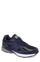Men's New Balance Reflective 990v4 Running Shoe D - Blue