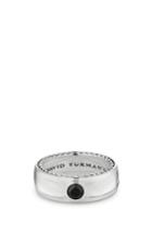 Men's David Yurman Streamline Band Ring With Black Diamond, 6mm