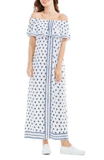 Women's Two By Vince Camuto Paisley Off The Shoulder Maxi Dress - White