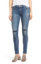 Women's Hudson Jeans Nico Shredded Skinny Jeans - Blue