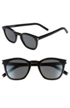 Men's Saint Laurent 49mm Sunglasses - Black