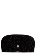 Jimmy Choo Vivien Glitter Velvet Clutch -