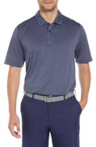 Men's Cutter & Buck Cascade Melange Striped Polo, Size - Blue