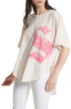 Women's Free People Letter Graphic Tee - Pink