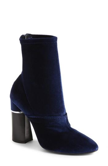 Women's 3.1 Phillip Lim 'kyoto' Crushed Velvet Boot .5us / 36.5eu - Blue