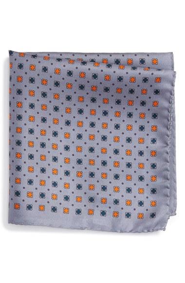 Men's Eton Medallion Silk Pocket Square