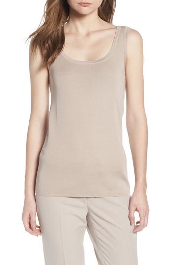 Women's Anne Klein Sleeveless Knit Tank, Size - Beige