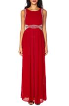 Women's Red Carter One-shoulder Maxi Cover-up Dress