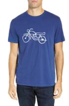 Men's French Connection Motorcycle Regular Fit Cotton T-shirt - Blue