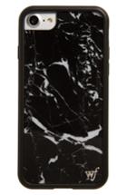Wildflower Marble Iphone 7 Case - Black